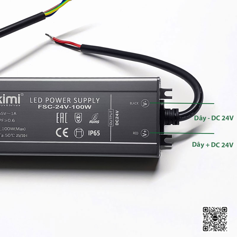 Nguồn ngoài trời 100W IP65 DC24V | Akimi